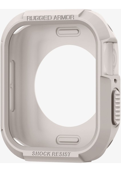Apple Watch 45mm/44mm (Seri 9/8/SE2/7/6/SE/5/4) Kılıf Rugged Armor Dune Beige - ACS07379