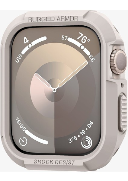 Apple Watch 45mm/44mm (Seri 9/8/SE2/7/6/SE/5/4) Kılıf Rugged Armor Dune Beige - ACS07379