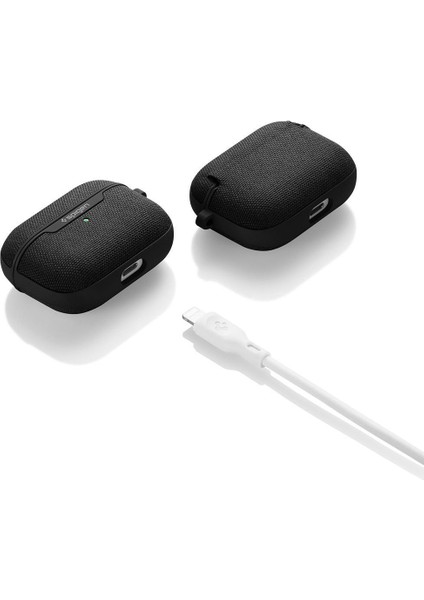 Apple AirPods Pro (1.nesil) ile Uyumlu Kılıf Urban Fit Dokuma Gray - ASD00573