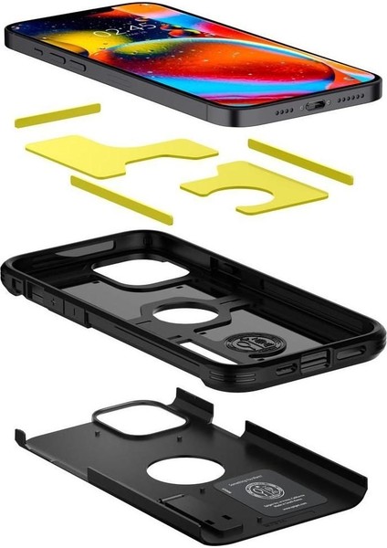 iPhone 12 Pro Max Kılıf Tough Armor Black - ACS01626