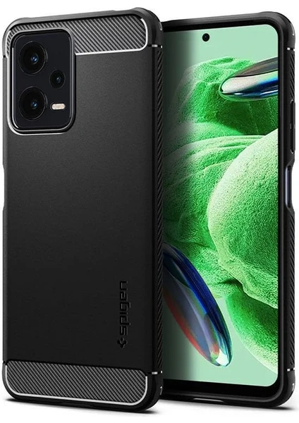 Poco X5 5G / Redmi Note 12 5G Kılıf Rugged Armor Matte Black - ACS05787