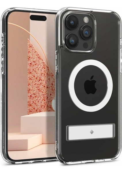Caseology iPhone 15 Pro Kılıf Capella Mag MagSafe özellikli Clear White - ACS06757 fiyatları