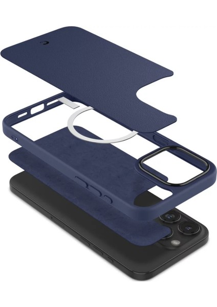 Ciel by Cyrill iPhone 15 Pro Max Kılıf Kajuk Mag MagSafe özellikli Navy Blue - ACS07091