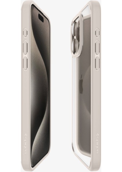 iPhone 15 Pro Kılıf Ultra Hybrid Natural Titanium - ACS07214