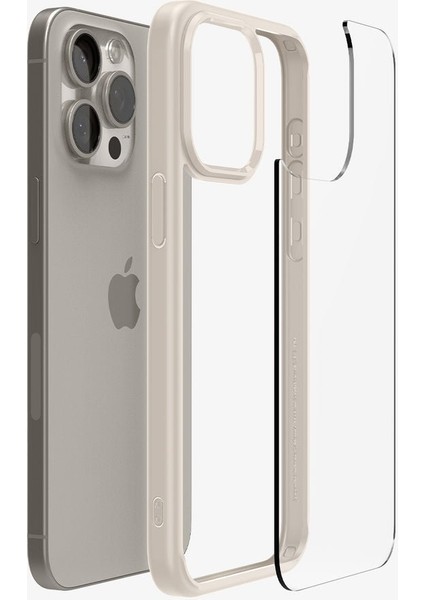 iPhone 15 Pro Max Kılıf Ultra Hybrid Natural Titanium - ACS07209