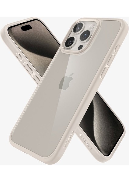 iPhone 15 Pro Max Kılıf Ultra Hybrid Natural Titanium - ACS07209
