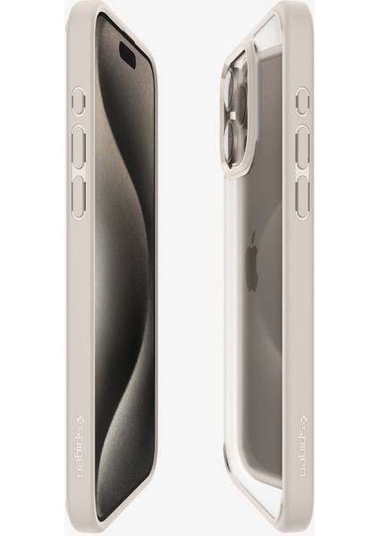 iPhone 15 Pro Max Kılıf Ultra Hybrid Natural Titanium - ACS07209