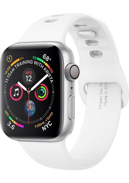 Apple Watch 41mm/40mm/38mm (Seri 9/8/SE2/7/6/SE/5/4/3/2/1) Kordon Kayış Air Fit White - 061MP25407