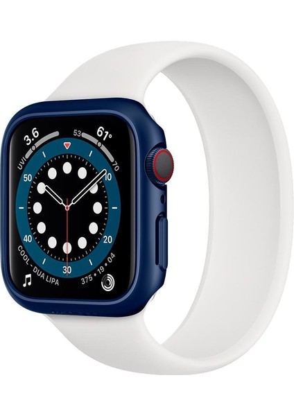 Apple Watch 44mm (Seri SE2/6/SE/5/4) Kılıf Thin Fit Metallic Blue - ACS02223