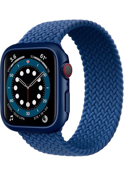 Apple Watch 44mm (Seri SE2/6/SE/5/4) Kılıf Thin Fit Metallic Blue - ACS02223