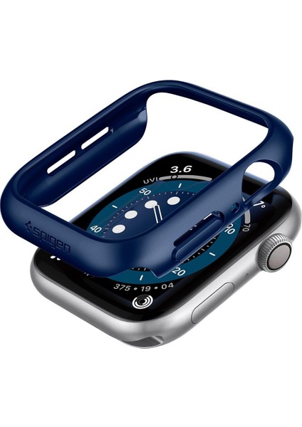 Apple Watch 44mm (Seri SE2/6/SE/5/4) Kılıf Thin Fit Metallic Blue - ACS02223