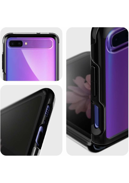 Galaxy Z Flip Kılıf Ultra Hybrid Midnight Black - ACS01034