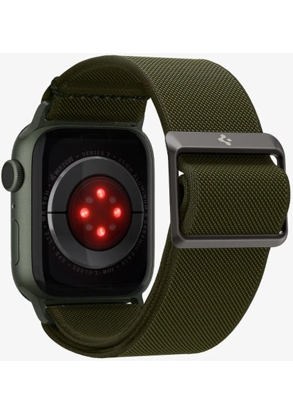 Apple Watch 49mm Ultra 2/1 - 46mm Seri 10 - 45mm Seri 9/8/7 - 44mm Seri SE2/SE/6/5/4 Kordon Kayış Band Lite Fit Khaki - AMP02288