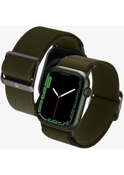 Apple Watch 49mm Ultra 2/1 - 46mm Seri 10 - 45mm Seri 9/8/7 - 44mm Seri SE2/SE/6/5/4 Kordon Kayış Band Lite Fit Khaki - AMP02288