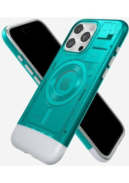 iPhone 15 Pro Kılıf Classic C1 iMac G3 Design MagFit MagSafe özellikli Bondi Blue - ACS06743