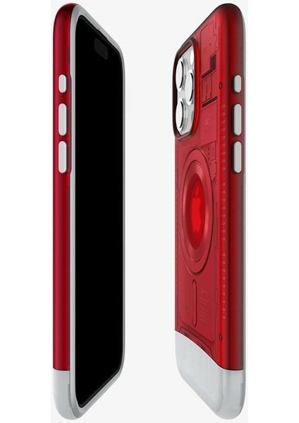 iPhone 15 Pro Kılıf Classic C1 iMac G3 Design MagFit MagSafe özellikli Ruby - ACS06744