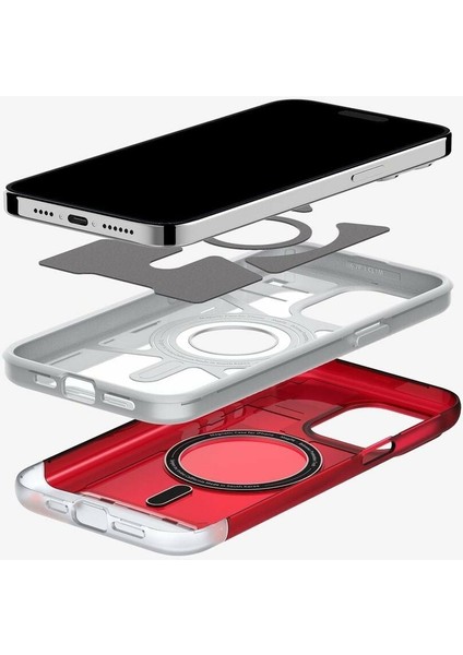 iPhone 15 Pro Kılıf Classic C1 iMac G3 Design MagFit MagSafe özellikli Ruby - ACS06744