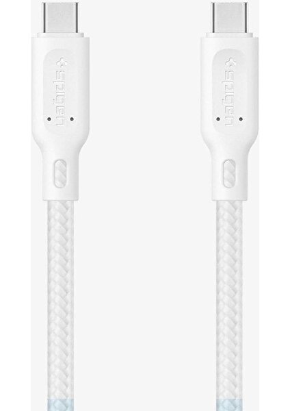 USB-C to USB-C 1.5 Metre Örgü Kablo 60W Güç / PPS 2.0 Super Hızlı Şarj / Data Type-C Ekstra Dayanıklı DuraSync C11C1 White - 000CA25703