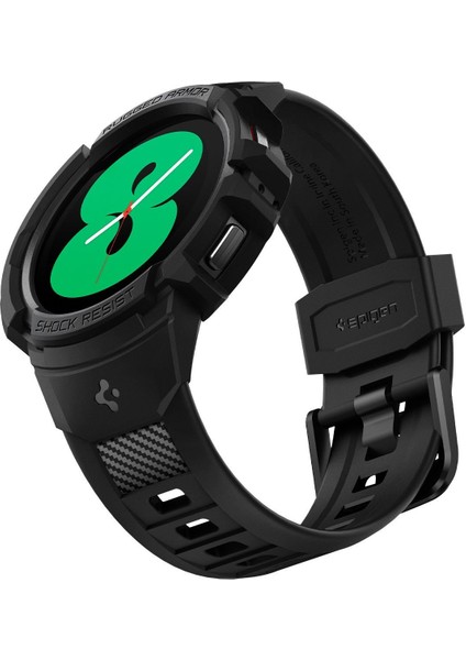 Galaxy Watch 5 / 4 (40mm) Kılıf & Kordon Kayış Rugged Armor Pro v2 Black - ACS05399