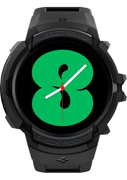 Galaxy Watch 5 / 4 (40mm) Kılıf & Kordon Kayış Rugged Armor Pro v2 Black - ACS05399