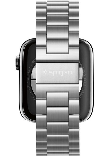 Apple Watch 49mm Ultra 2/1 - 46mm Seri 10 - 45mm Seri 9/8/7 - 44mm Seri SE2/SE/6/5/4 Kordon Kayış Band Modern Fit Silver - 062MP25404