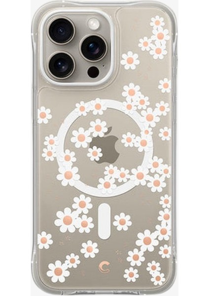 Ciel by CYRILL iPhone 15 Pro Max Kılıf Cecile Mag MagSafe özellikli White Daisy - ACS06624