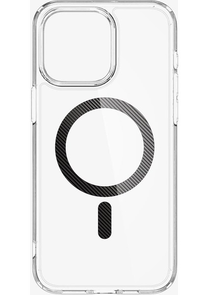 iPhone 15 Pro Kılıf Ultra Hybrid MagFit MagSafe özellikli Carbon Fiber - ACS06717