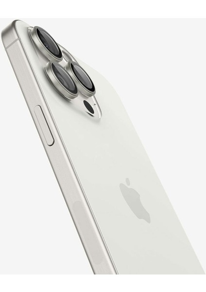 iPhone 16 Pro Max / 16 Pro / 15 Pro Max / 15 Pro / 14 Pro Max / 14 Pro Kamera Lens Camı Koruyucu Kolay Kurulum GLAS.tR EZ Fit Optik Pro (2 Adet) White Titanium - AGL07165 modelleri