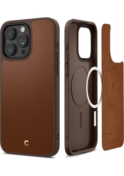 Ciel by CYRILL iPhone 15 Pro Max Kılıf Kajuk Mag MagSafe özellikli Saddle Brown - ACS06634