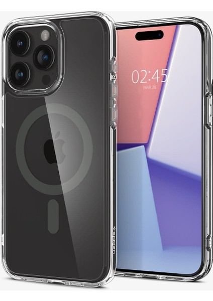 iPhone 15 Pro Kılıf Ultra Hybrid MagFit MagSafe özellikli Graphite - ACS06716