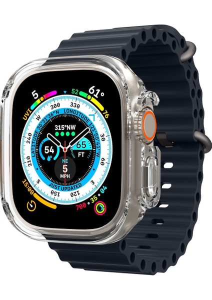 Apple Watch 49mm (Ultra 2/1) Kılıf Ultra Hybrid Crystal Clear - ACS05459