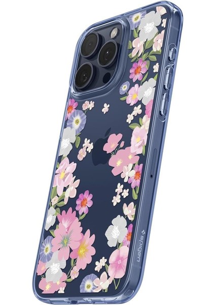 iPhone 15 Pro Kılıf Liquid Crystal 4 Tarafı Tam Koruma Blossom - ACS06558