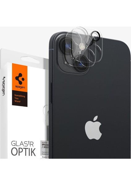 iPhone 14 / 14 Plus Kamera Lens Camı Koruyucu Glas.tR Optik (2 Adet) Crystal Clear - AGL05229