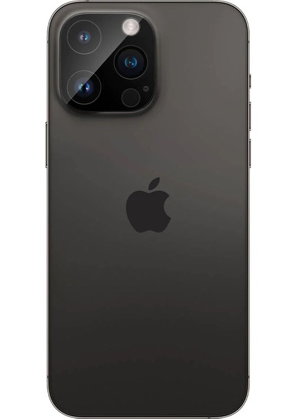 iPhone 16 Pro Max / 16 Pro / 15 Pro Max / 15 Pro / 14 Pro Max / 14 Pro Kamera Lens Camı Koruyucu Glas.tR Optik (2 Adet) Black - AGL05273