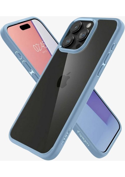iPhone 15 Pro Max Kılıf Crystal Hybrid Sierra Blue - ACS06447