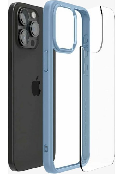 iPhone 15 Pro Max Kılıf Crystal Hybrid Sierra Blue - ACS06447