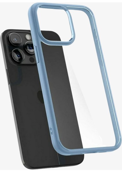 iPhone 15 Pro Max Kılıf Crystal Hybrid Sierra Blue - ACS06447