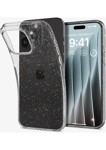 iPhone 15 Pro Kılıf Liquid Crystal Glitter Crystal Quartz - ACS06701