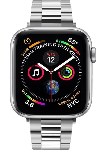 Apple Watch 42mm Seri 10 - 41mm Seri 9/8/7 - 40mm Seri SE2/SE/6/5/4 Kordon Kayış Band Modern Fit Silver - 061MP25943 fırsatları