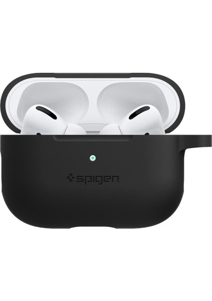 AirPods Pro (1. nesil) Kılıf Silicone Fit (Silikon) Black - ASD00533