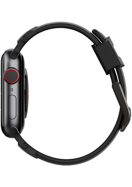 Apple Watch 42mm Seri 10 - 41mm Seri 9/8/7 - 40mm Seri SE2/SE/6/5/4 Kordon Kayış Rugged Band Matte Black - AMP02855