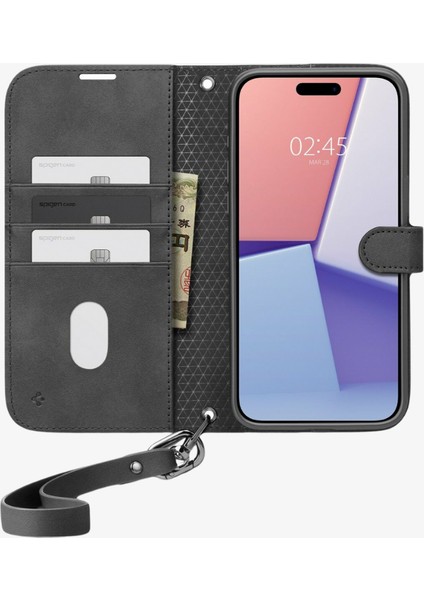 iPhone 15 Pro Max Kılıf Wallet S Pro Black - ACS06605