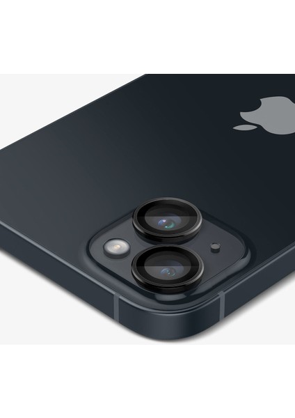 iPhone 15 / 15 Plus / 14 / 14 Plus Kamera Lens Camı Koruyucu Glas.tR EZ Fit Optik Pro (2 Adet) Black - AGL05213