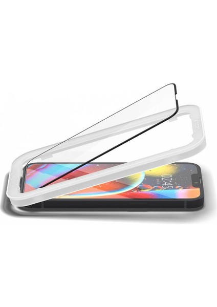 iPhone 14 / 13 / 16e / 13 Pro Cam Ekran Koruyucu Kolay Kurulum GLAS.tR Align Master Full Cover HD Black (2 Adet) - AGL03387
