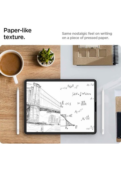 iPad Pro 12.9'' (2022 / 2021 / 2020 / 2018) Defter Kağıt Hissiyatlı Ekran Koruyucu Paper Touch (2 Adet) - AFL02196