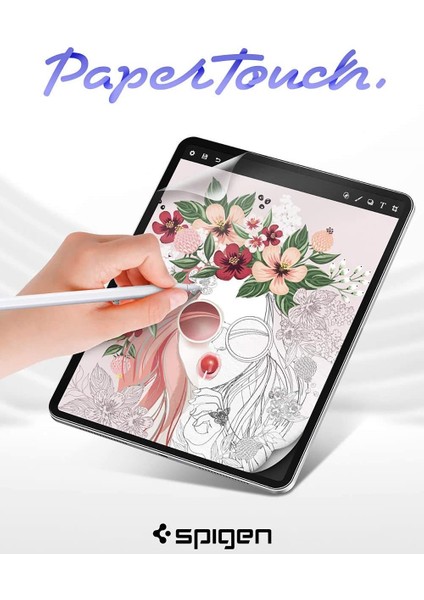 iPad Pro 12.9'' (2022 / 2021 / 2020 / 2018) Defter Kağıt Hissiyatlı Ekran Koruyucu Paper Touch (2 Adet) - AFL02196