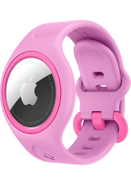 AirTag Kılıf Wrist Band Play 360 Candy Pink - AHP03028