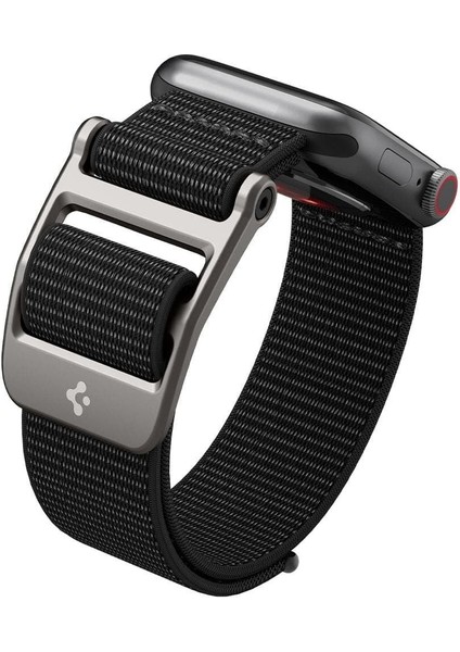 Apple Watch 49mm Ultra 2/1 - 46mm Seri 10 - 45mm Seri 9/8/7 - 44mm Seri SE2/SE/6/5/4 Kordon Kayış Band DuraPro Flex Black - AMP02465