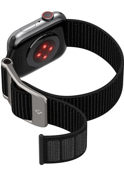 Apple Watch 49mm Ultra 2/1 - 46mm Seri 10 - 45mm Seri 9/8/7 - 44mm Seri SE2/SE/6/5/4 Kordon Kayış Band DuraPro Flex Black - AMP02465