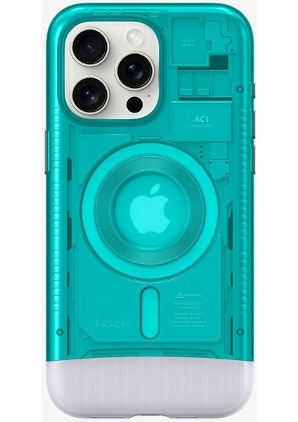 iPhone 15 Pro Max ile Uyumlu Kılıf Classic C1 iMac G3 Design MagFit MagSafe özellikli Bondi Blue - ACS06608